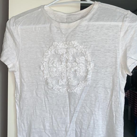 Tory Burch Linen Tee - Picture 2 of 4